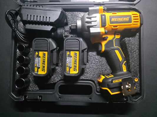 Meineng 8850 Cordless Impact Wrench – 21V Brushless, 680Nm, ½″ Drive, 2×4Ah Batteries