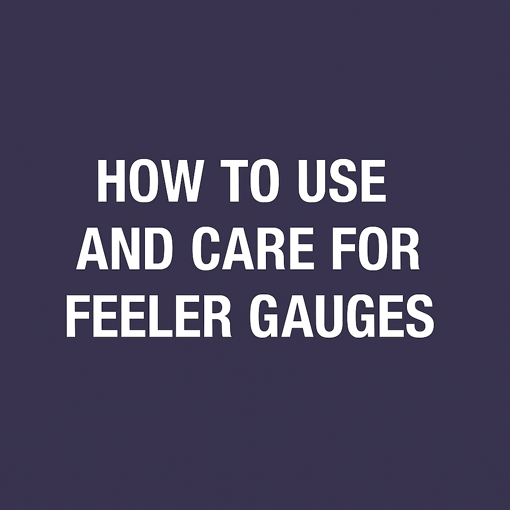 Load video: How to use Feeler Gauges